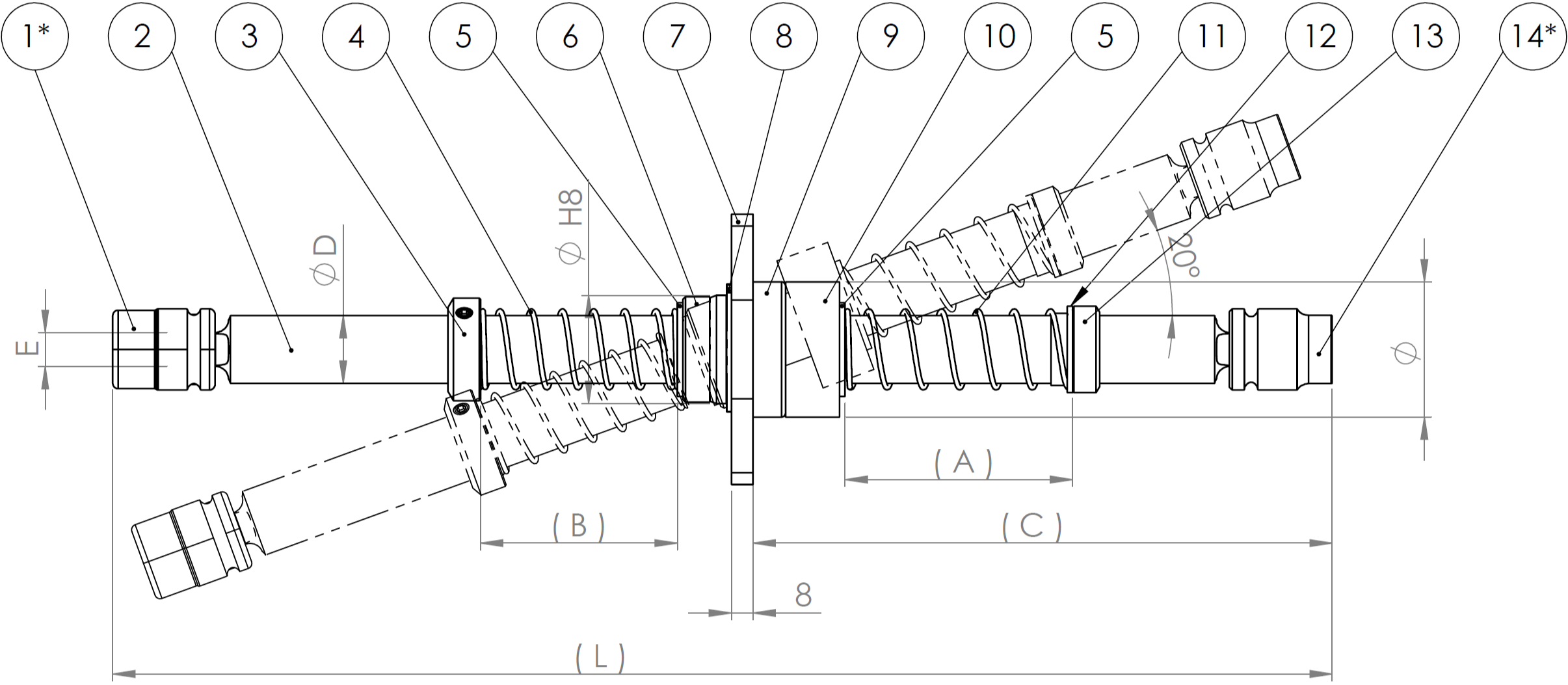 Etikettendruckspender